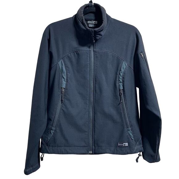 REI Jacket Women's Black Full Zip Fleece Lined Outdoors Active Sz Medium - Picture 1 of 8
